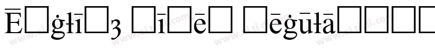 English Times Regula字体转换